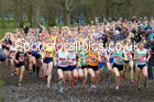 Senior girls, 2020 New Balance English Schools Champs., Sefton Park, Liverpool. Photo: David T. Hewitson/Sports for All Pics